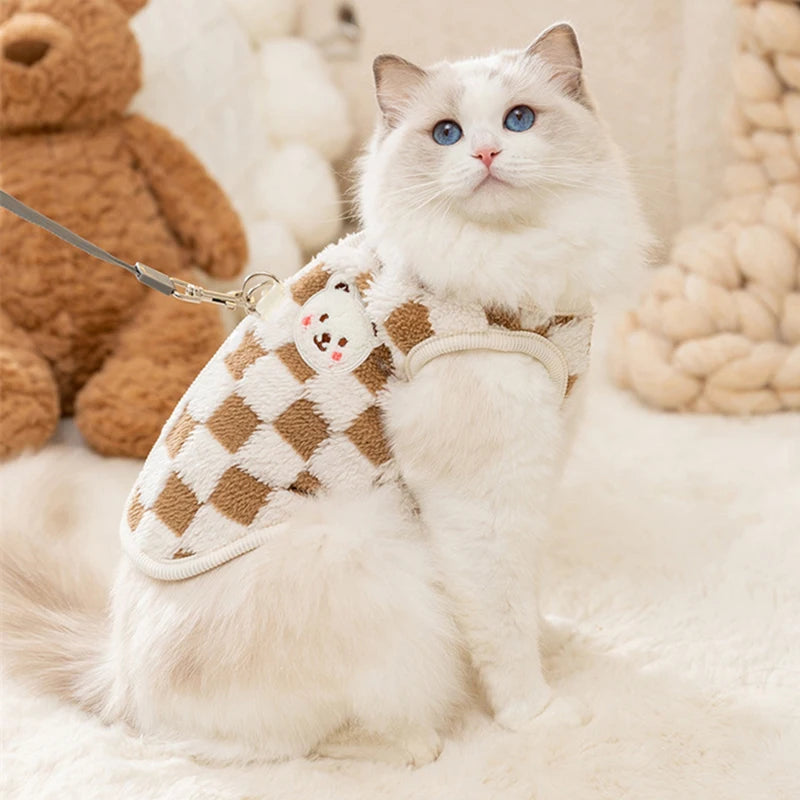 Winter Warm Cat Sweater – Soft Knit Vest for Sphynx & Small Cats