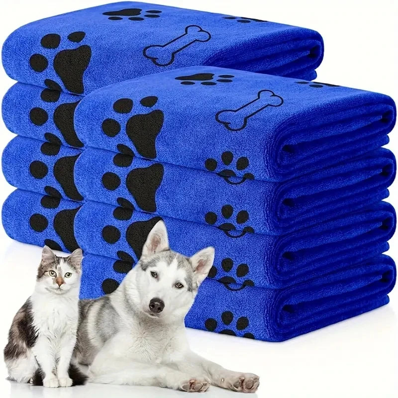 2pcs Soft Microfiber Dog Towels - Quick Dry, Absorbent Pet Bath & Grooming Towels For Dogs Dog Towels Pet Bath Drying Towels Dog