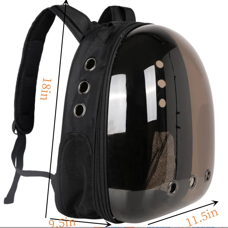 Transparent Pet Backpack – Breathable Space Capsule Carrier for Cats & Small Dogs