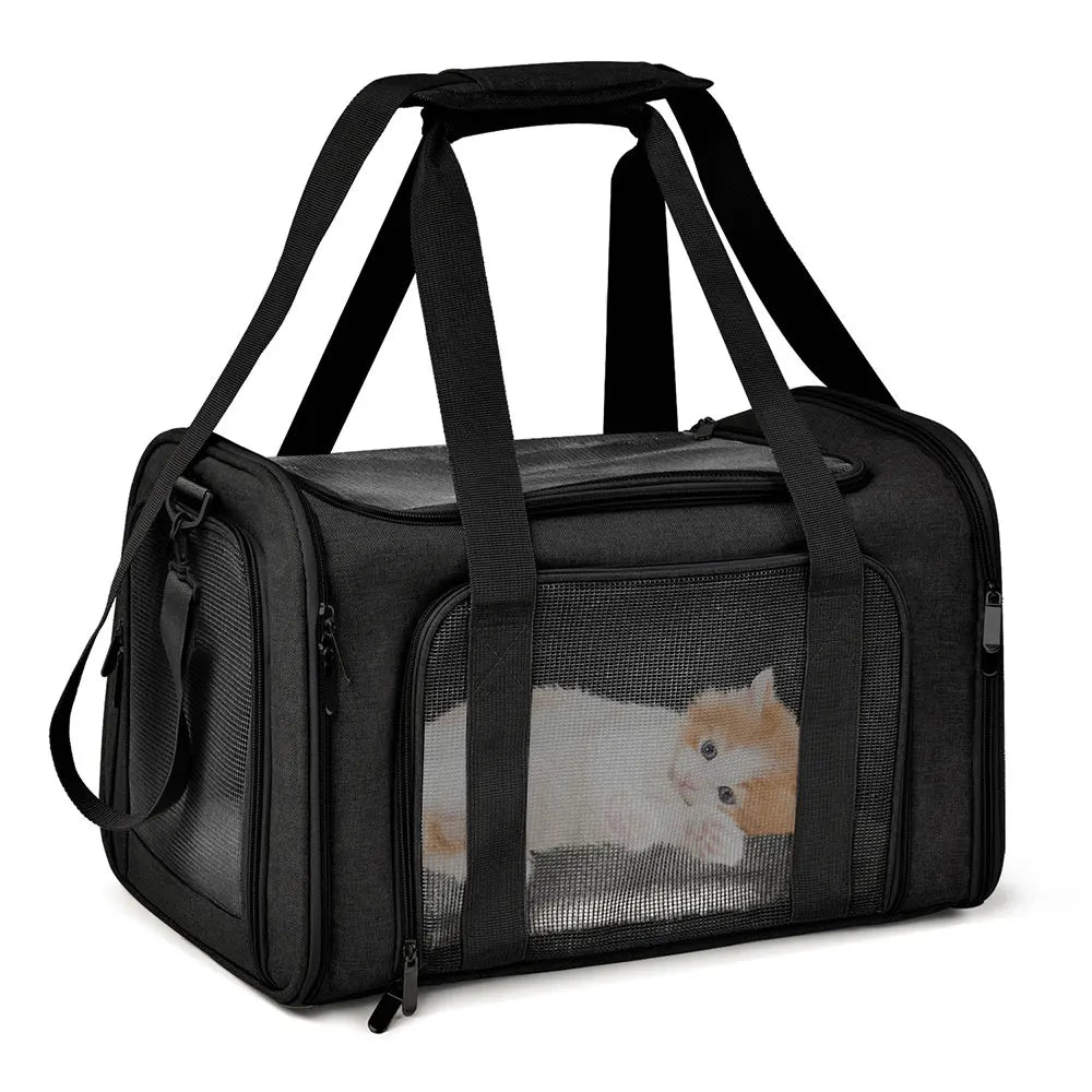 Soft-Sided Pet Carrier Backpack – Airline-Approved Travel Bag for Small Dogs & Cats