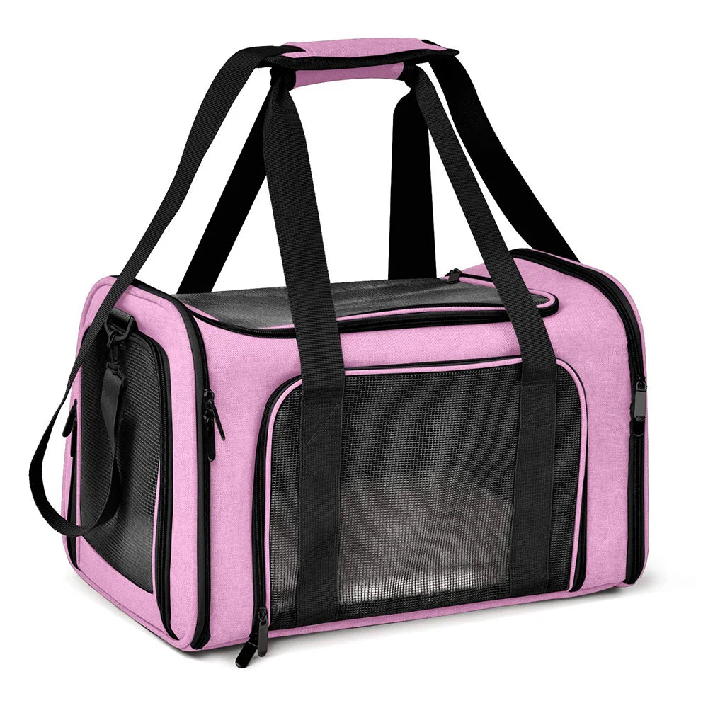 Soft-Sided Pet Carrier Backpack – Airline-Approved Travel Bag for Small Dogs & Cats