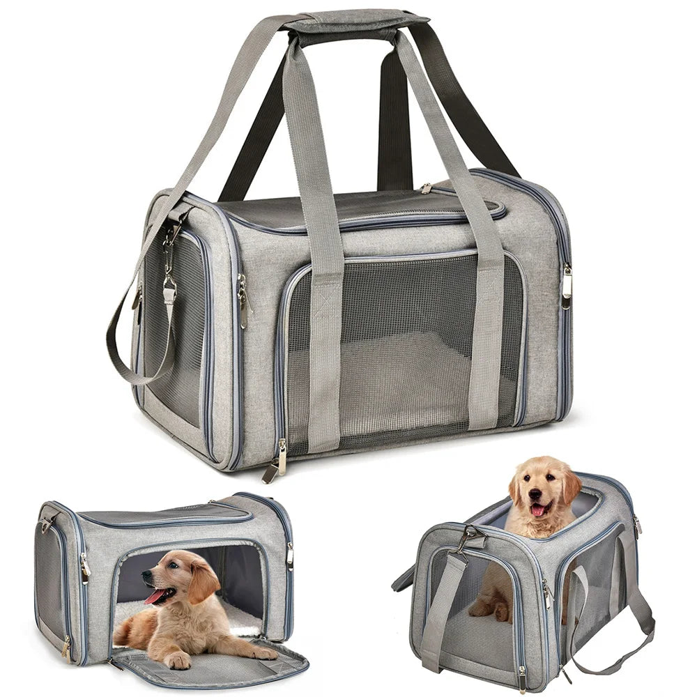 Soft-Sided Pet Carrier Backpack – Airline-Approved Travel Bag for Small Dogs & Cats